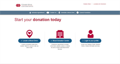 Desktop Screenshot of donatebloodcedars.org