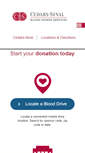 Mobile Screenshot of donatebloodcedars.org